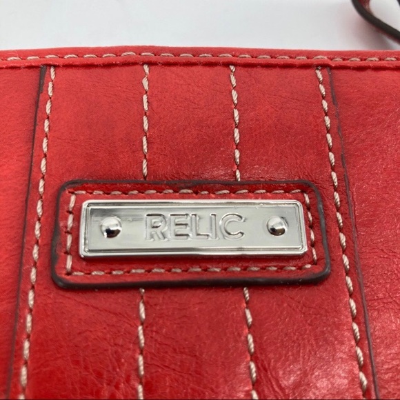 Bright red slim Relic wallet / billfold leather - Picture 6 of 6